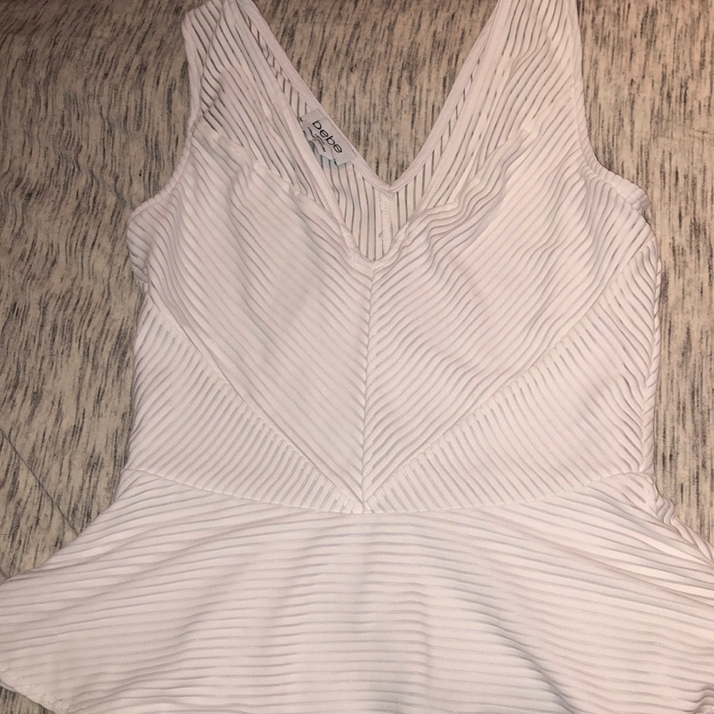 Bebe peplum top